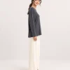 elrare charcoal ivory contrast lounge side view