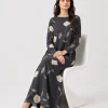 elrare charcoal moonflower maxi seated