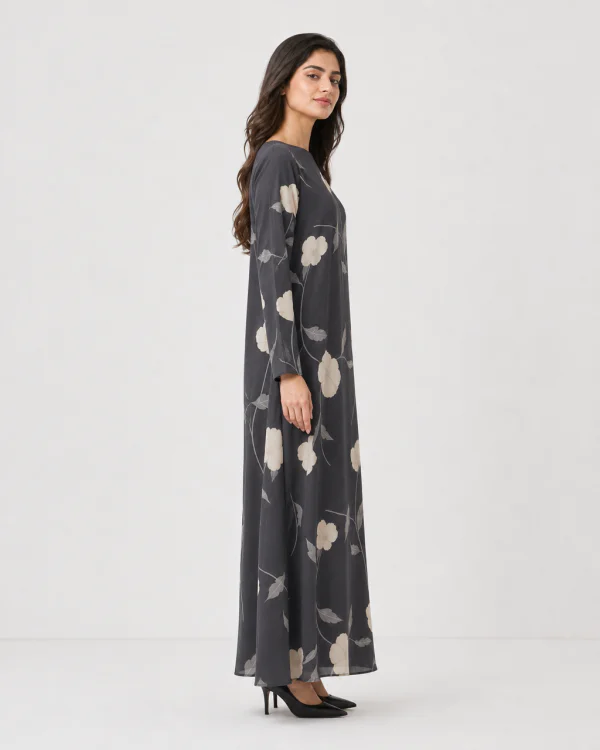 elrare charcoal moonflower maxi side view