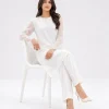 elrare cloud white organza overlay coords seated