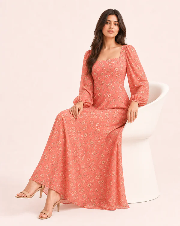 elrare coral meadow maxi seated