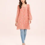 elrare coral meadow tunic front view