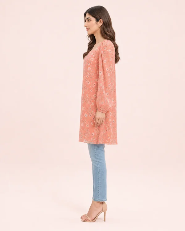 elrare coral meadow tunic side view