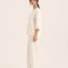 elrare cream crochet trim lounge side view