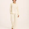 elrare cream pintuck lounge front view