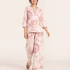 elrare dusty rose shibori lounge front view