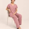 elrare dusty rose solid lounge seated