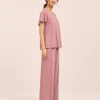 elrare dusty rose solid lounge side view
