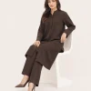 elrare espresso brown soft tailored coords seated