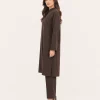 elrare espresso brown soft tailored coords side view