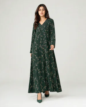 elrare forest cream vine maxi front view