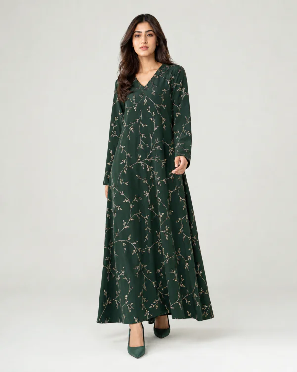 elrare forest cream vine maxi front view