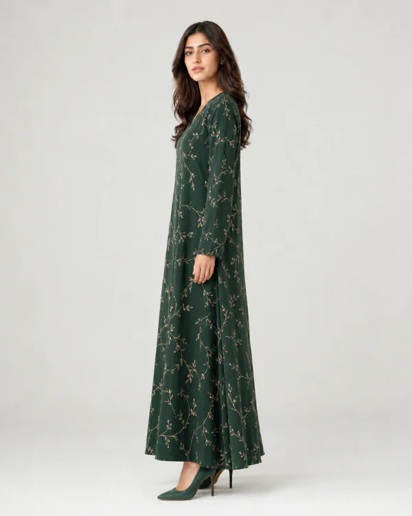 elrare forest cream vine maxi side view