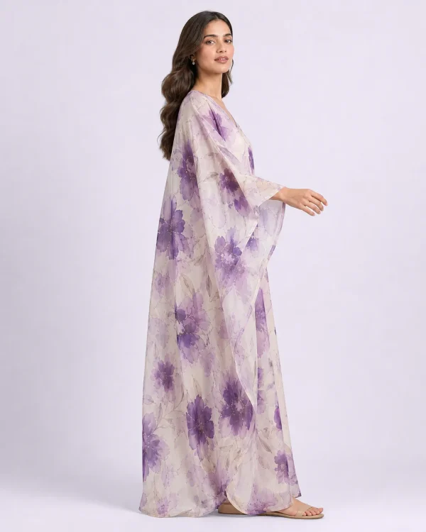 elrare grape abstract kaftan side view