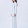 elrare ice blue silk rib coords side view