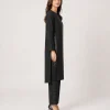 elrare ink black satin panel coords side view