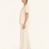 elrare ivory embroidered yoke lounge side view