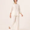 elrare ivory eyelet detail lounge front view
