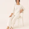 elrare ivory lace trim lounge seated