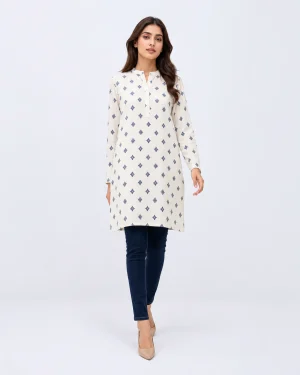 elrare ivory navy tile top front view
