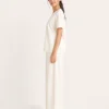 elrare ivory schiffli hem lounge side view