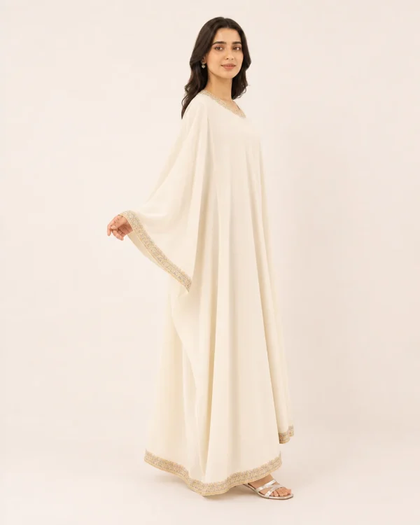 elrare ivory tilla kaftan side view