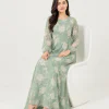 elrare jade floral maxi seated