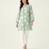 elrare jade floral tunic front view