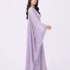 elrare lavender sequin kaftan side view