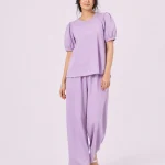 elrare lilac puff solid lounge front view