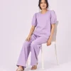 elrare lilac puff solid lounge seated