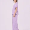 elrare lilac puff solid lounge side view