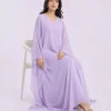 elrare lilac solid kaftan seated