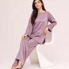 elrare mauve brushed satin coords seated