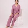 elrare mauve solid lounge seated