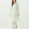 elrare mint ivory eyelet coords front view
