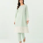 elrare mint ivory eyelet coords front view