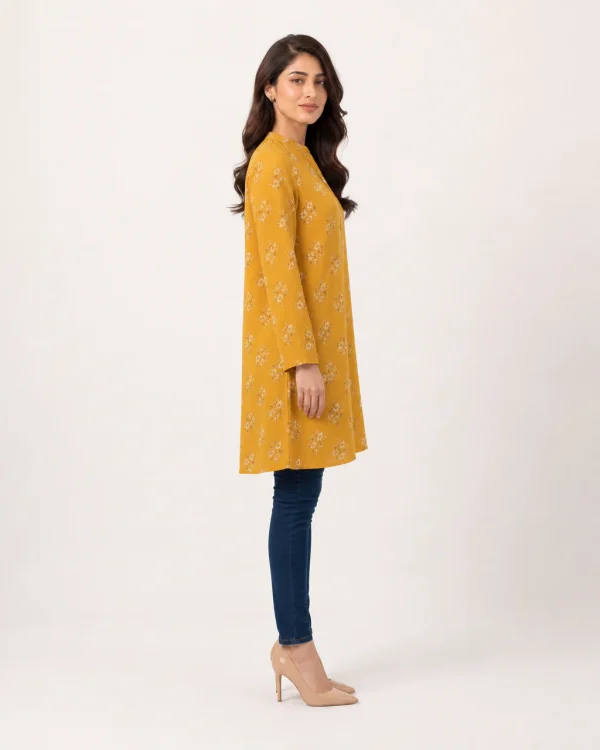 elrare mustard sprig tunic side view