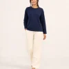 elrare navy cream contrast lounge front view