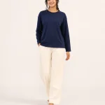 elrare navy cream contrast lounge front view