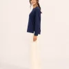 elrare navy cream contrast lounge side view