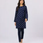 elrare navy moon dot tunic front view