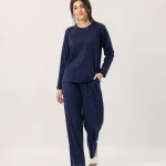 elrare navy solid lounge front view