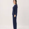elrare navy solid lounge side view