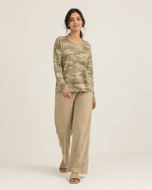 elrare olive earth camo lounge front view