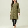 elrare olive leaf tunic front view