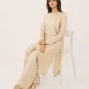 elrare pale gold liquid crepe coords seated