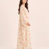 elrare peach blossom kaftan side view