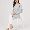 elrare pearl grey tunic seated