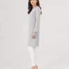 elrare pearl grey tunic side view